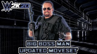 WWE 2K20 Big Bossman Updated Moveset [upl. by Margalit487]