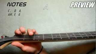 How to Play Locked Out of Heaven  Bruno Mars BASS tutorial chords [upl. by Bosch]