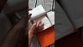 Unboxing Hermes Hermes Constance slim wallet Hermes wallet hermes unboxing [upl. by Arvid]