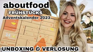 aboutfood Frühstücks Adventskalender 2023  Unboxing amp Verlosung [upl. by Acimot]