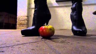 Overknee High Heels Sergio TODZI Apple Crushing [upl. by Yetti]