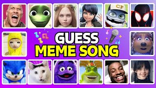 Guess The Meme amp Song The Rock Megan Sonic Grimace That One Guy [upl. by Halpern]