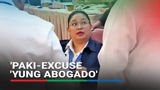 Youre out of order OVP lawyer removed from House probe after refusing to take oath [upl. by Kalila]