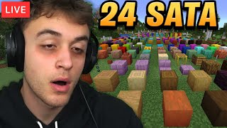 🔴24 SATA da Skupim SVE Blokove u Minecraftu 22🔴 [upl. by Atarman]