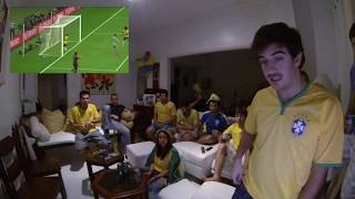 Germany 7 x 1 Brazil with Brazilians Reaction to goals [upl. by Ecire]