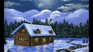 Hoe kan ik een 8 kerstkaart schilderen met acryl [upl. by Crispa871]