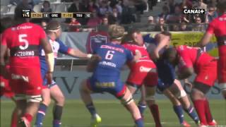 GrenobleToulon  Bastareaud fait exploser Rory Grice [upl. by Dorfman]