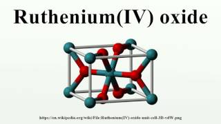 RutheniumIV oxide [upl. by Ayekel]