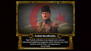 HOI4 Red Flood Custom Superevent Enver Pasha reunifies Turkey [upl. by Ofilia]