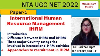 International Human Resource Management IHRM Approach to recruitment in IHRM HCNPCN TCN [upl. by Anirba339]