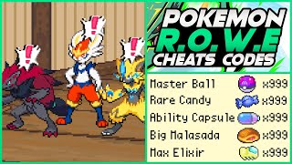 Pokemon Rowe 162 Working Cheat Codes 2022  Master Ball Cheat  Rare Candy Cheat  Part 1 [upl. by Deb]