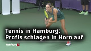 Tennis in Hamburg Profis schlagen in Horn auf [upl. by Trudey117]