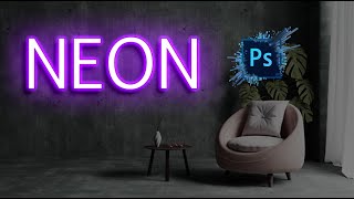 how to create neon text effect in photoshop [upl. by Pronty92]