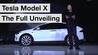 Tesla Model X Launch  Full Unveiling Event by Elon Musk [upl. by Anaejer901]