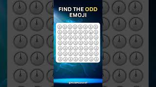 Find The Odd Emoji 👀👀 riddles test competition iq shorts puzzle emoji emojichallenge quiz [upl. by Etteoj]