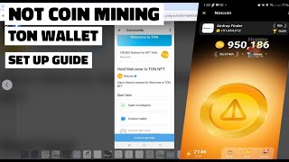 NOT COIN MINING  Wallet Set Up Guide TON Telegram Crypto Wallet tagalog Guide [upl. by Drake]