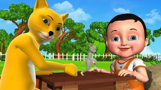 Johny Johny Yes Papa Animal Version  3D Animation Nursery Rhymes amp Songs For Children [upl. by Cyler]