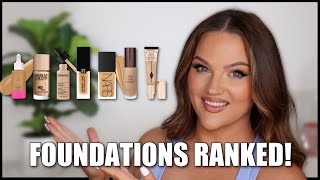 RANKING ALL THE FOUNDATIONS IVE TRIED RECENTLY [upl. by Horst176]