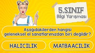 5SINIFLAR İÇİN BİLGİ YARIŞMASI 📺  📚  20 Soruyla Genel Başarını TEST ET  Bul Bakalım [upl. by Deadman]