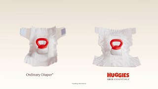 Diaper Demo 15  Huggies® Skin Essentials™ [upl. by Aihtnic119]