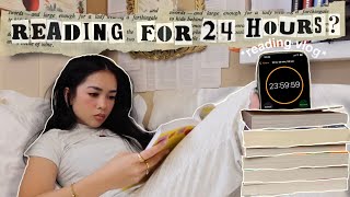 I tried reading for 24 hours straight ⏱️📚  reading vlog [upl. by Consuela]