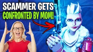 Rich Scammers Mom Came On The Mic Scammer Get Scammed Fortnite Save The World [upl. by Nerraf534]