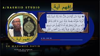 Surah AzZumar  Aayada 8 AFSOMALI SHEEKH MAXAMED DAYIB  IFHAM AAYAH [upl. by Yrok]