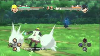 Naruto Ninja Storm 2  Hokage Naruto VS Akatsuki Sasuke Round 2 [upl. by Anaek422]