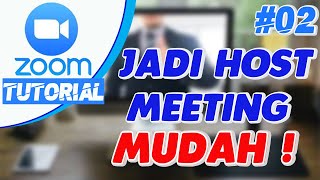 🔴 Cara Menjadi Host Meeting  Zoom Tutorial [upl. by Ididn]