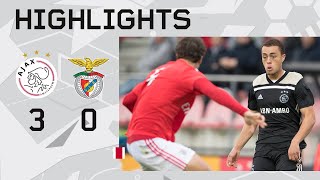 Highlights Ajax O19  Benfica O19  UEFA Youth League [upl. by Ikiv]