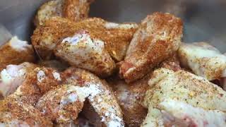 These Dry Rub Wings with BBQ Blue Cheese Sauce are about to be your goto wings recipe [upl. by Aryan]