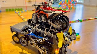 RC car Jeep Cherokee delivery 6 Motorcross 🔥🔥🔥🤫 Heavy load Toys [upl. by Siletotsira741]