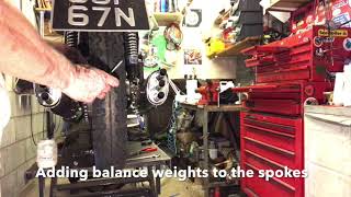 Trident T150V Rear Tyre Replacement Part 4 Refitting the Rear Wheel [upl. by Anirdnajela]