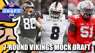 7Round Minnesota Vikings Mock Draft ReBuilding The Beast Up Front [upl. by Neelcaj]