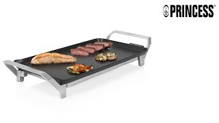 Princess 103100 Table Chef Premium – Teppanyaki grill plate – Cooking without oil [upl. by Aehsrop]