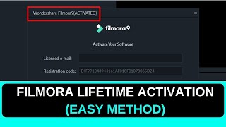 HOW TO ACTIVATE FILMORA 9 FOR FREE [upl. by Anstice]