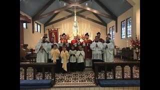 Solemn Pontifical Mass at the Throne  Saint Barnabas Parish  June 10th 2018 [upl. by Sidon]