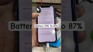 Iphone 12 battery health 78 to 87 boost without batterytrending repair ytshorts explore [upl. by Oates917]