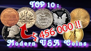 Top 10 US Mint Modern Coins Worth Money [upl. by Weisman]