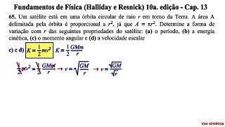 Aula 65  Fundamentos de Física Halliday e Resnick 10a Edição  Cap 13 [upl. by Llemmart985]