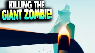 Fighting a Giant Zombie Totally Accurate Battle Zombielator Gameplay [upl. by Ahsier177]