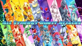 Pokken Tournament  All Synergy Burst Attacks  Awakenings 60fps 1080p [upl. by Nibbs]