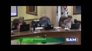 Southborough Planning Board meeting October 2 2023 [upl. by Patsy]