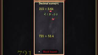 Decimal of sums shorts blackboardsolution maths short educationalvideo [upl. by Ahsein]