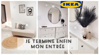 □JEMMÉNAGE amp DÉCORE ENFIN MON ENTRÉE MOBILIER IKEA ikea haulentrée decoration action haul [upl. by Clementas]