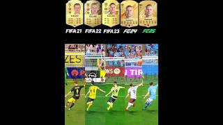 Evolution Of Haaland  Penalty Kicks From FIFA 21 To FC 25 penaltykick shorts erlinghaaland [upl. by Sitnerp]