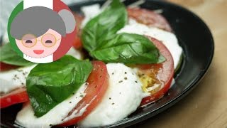 How to make Caprese Salad  Original recipe with Buffalo Mozzarella [upl. by Herculie]