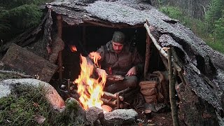 Solo Overnight Bushcraft Camp [upl. by Cibis]