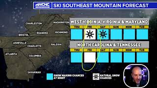 Ski Southeast Forecast for 1312024 Marginal cold into the weekend [upl. by Trahern]