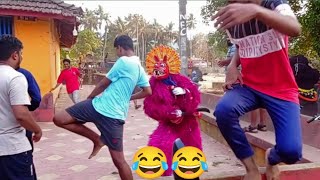 ಅಮದಳ್ಳಿ ಕರಡಿ ಮಸ್ತಿ 👹👺😝😂  holi [upl. by Tica]